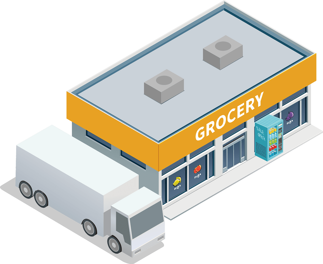 Grocery store vector clipart images 5