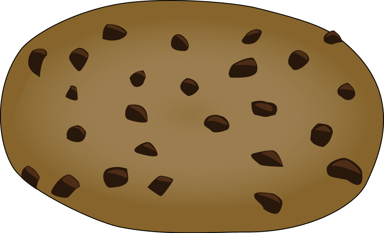 Chocolate chip cookie vector clipart images 6