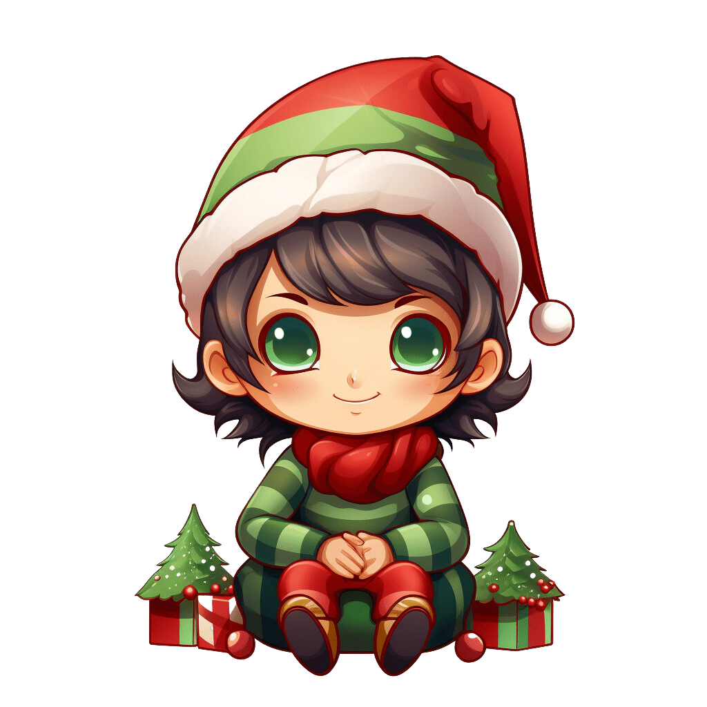 Christmas elf clipart transparent 2