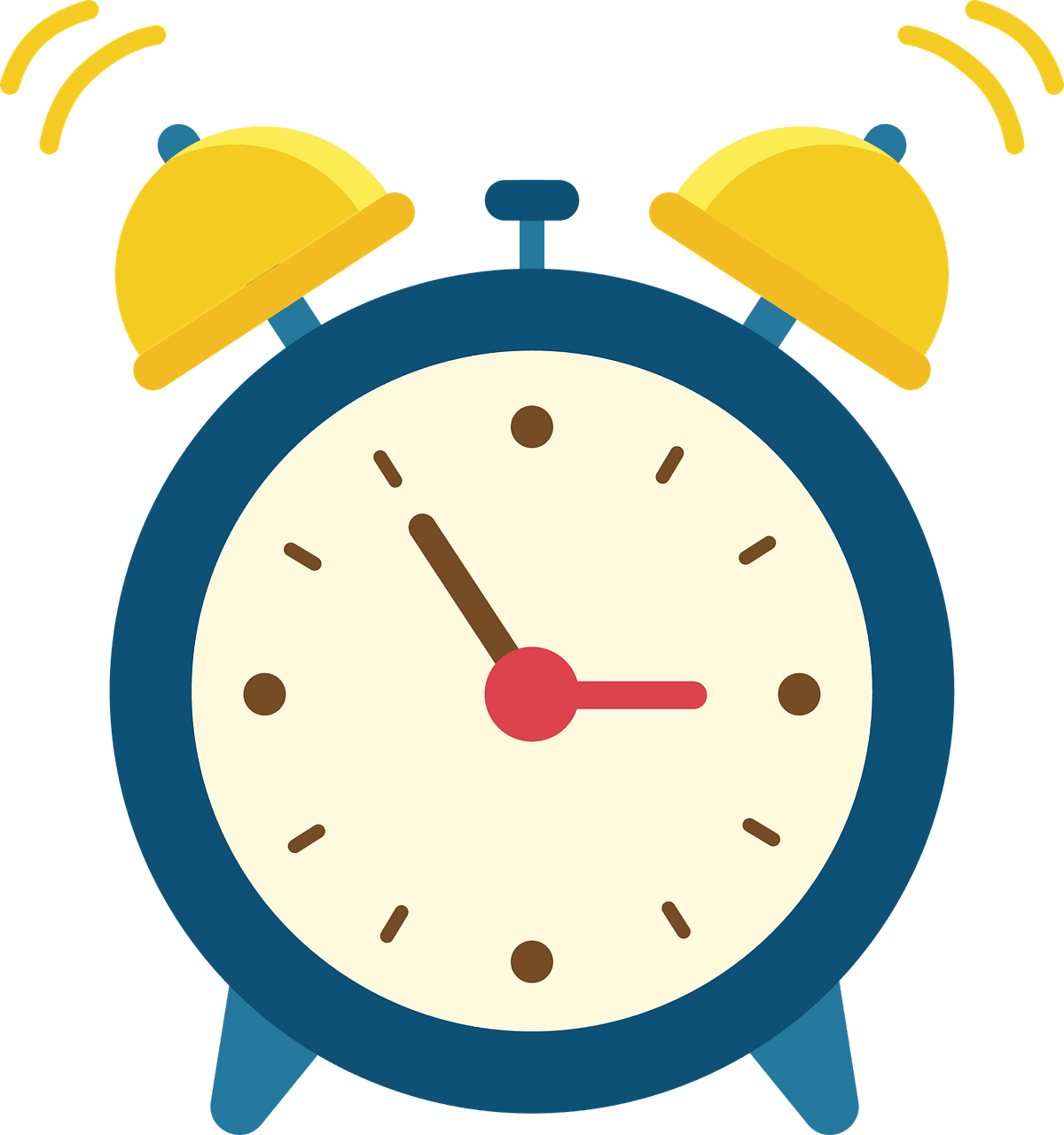 Alarm clock vector art graphics clipart