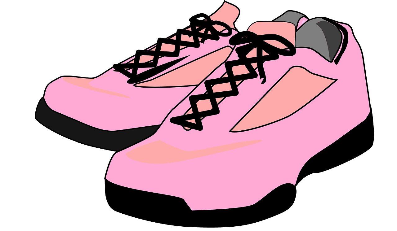 Gym shoes sneakers vector clipart images 2