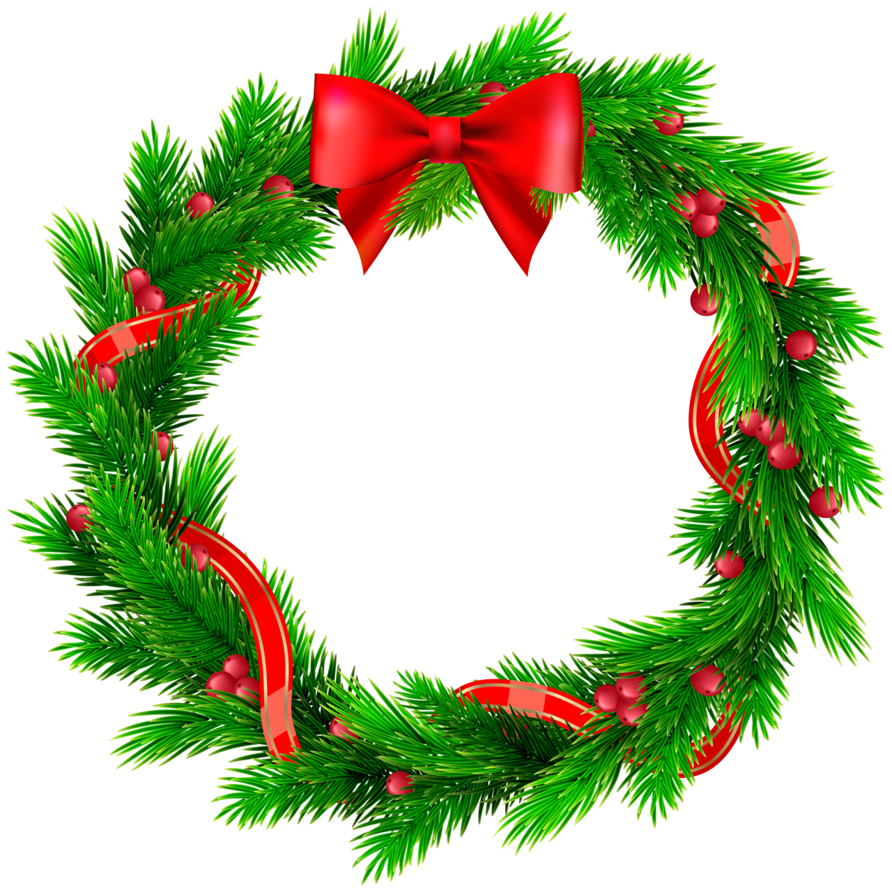 Christmas reef decorative wreath clipart high quality images and