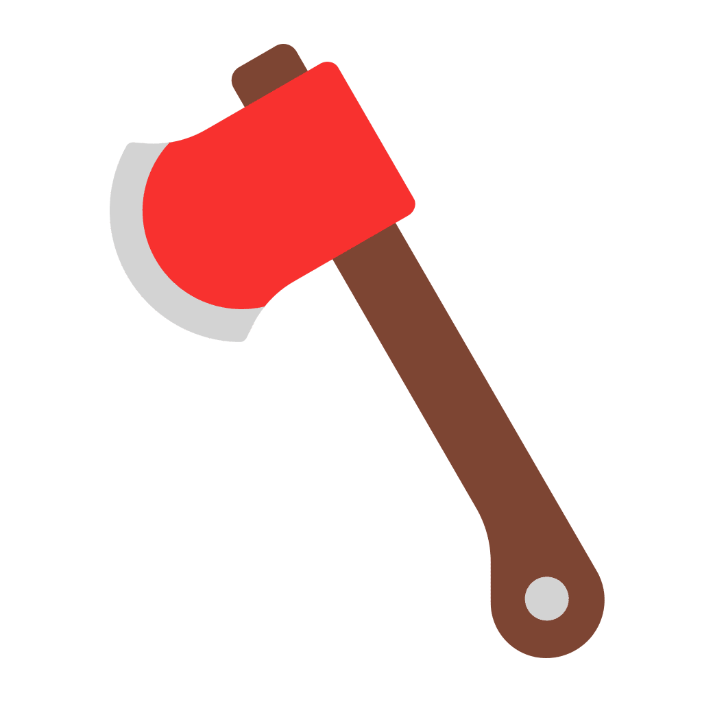 Axe flat fluentui emoji microsoft clipart vector