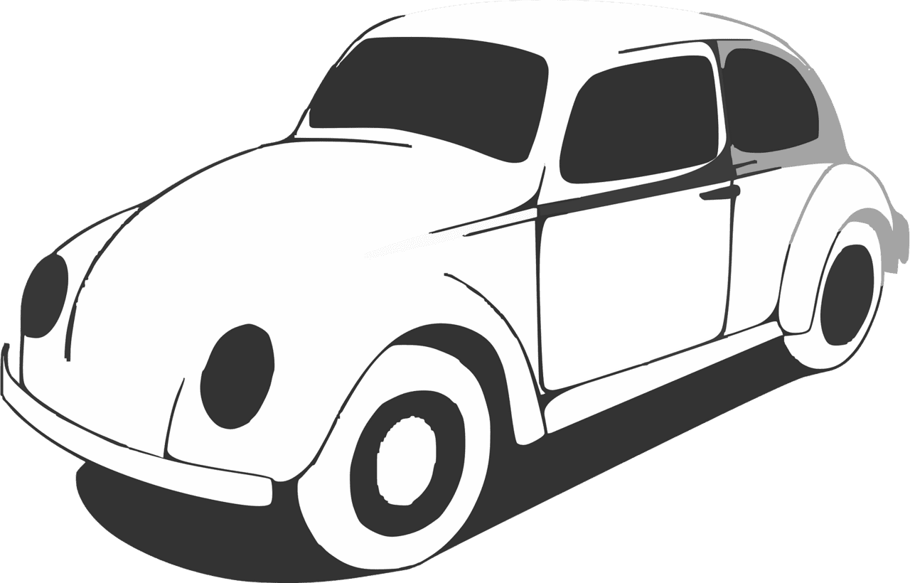 Black and white of cars car vector clipart images 2