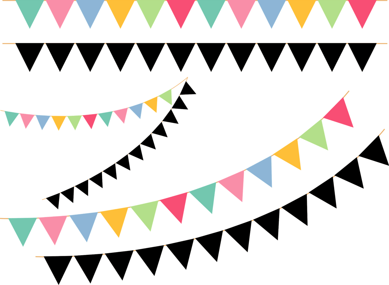 Fiesta garlands clipart vector