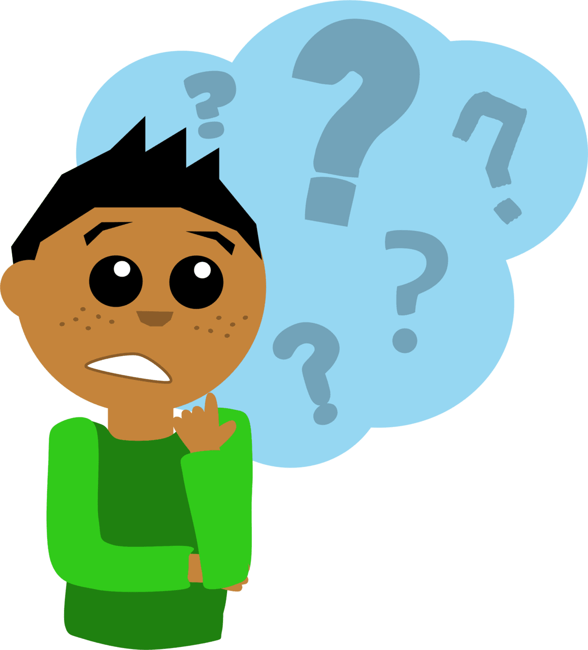 Questioning question clipart vector