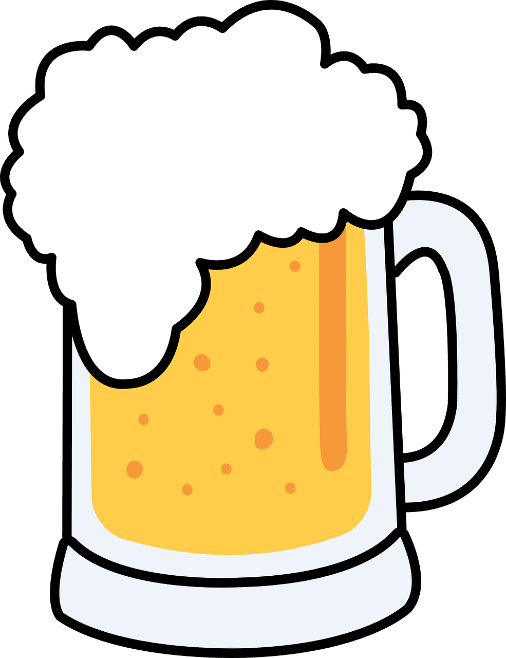 Beer mug cerveza espuma vidrio gr ficos vectoriales gratis en pixabay clipart