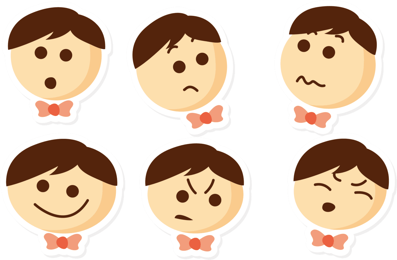 Emotions sentiments affections moods reactions clipart clip art
