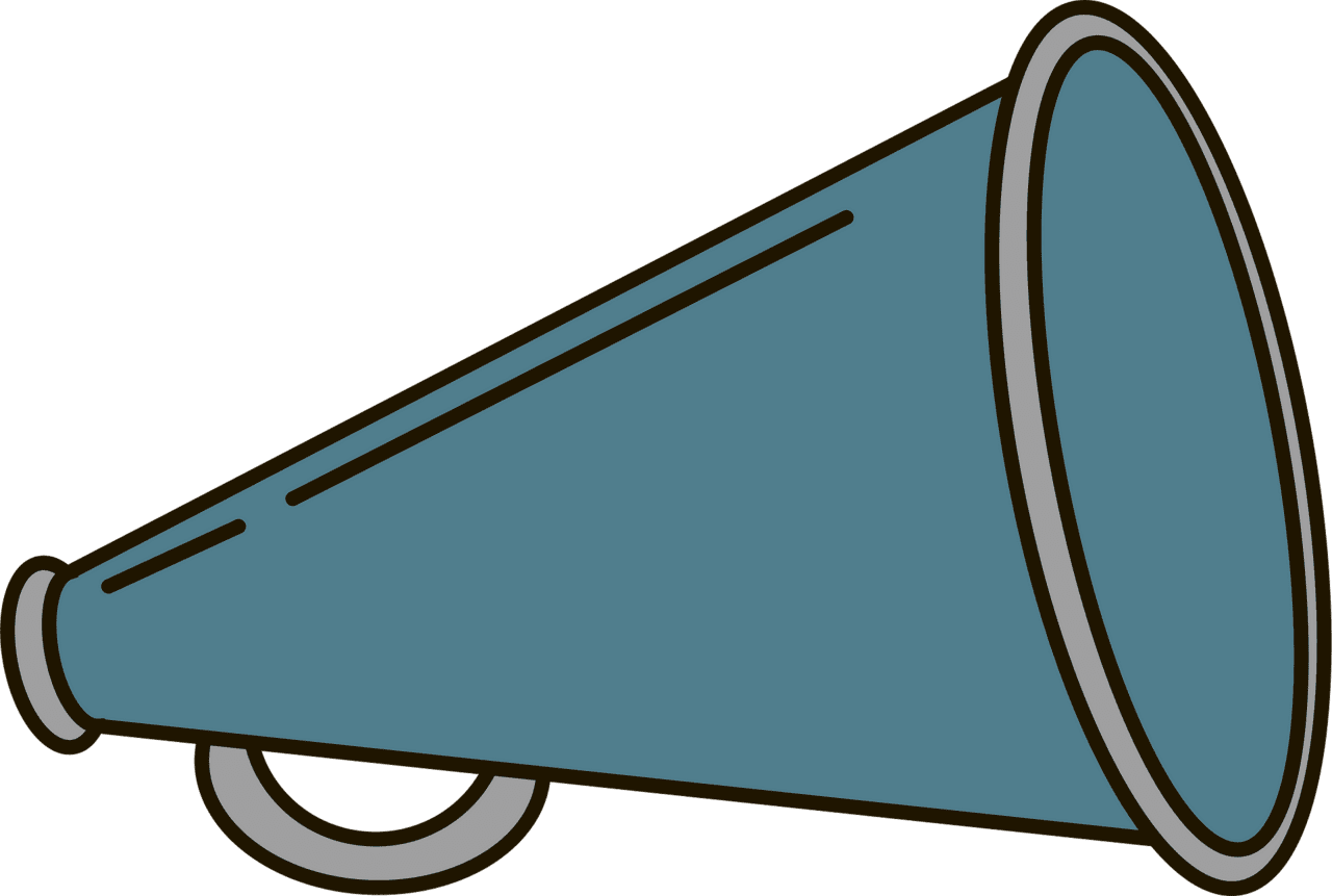 Cheer megaphone vector clipart images 2