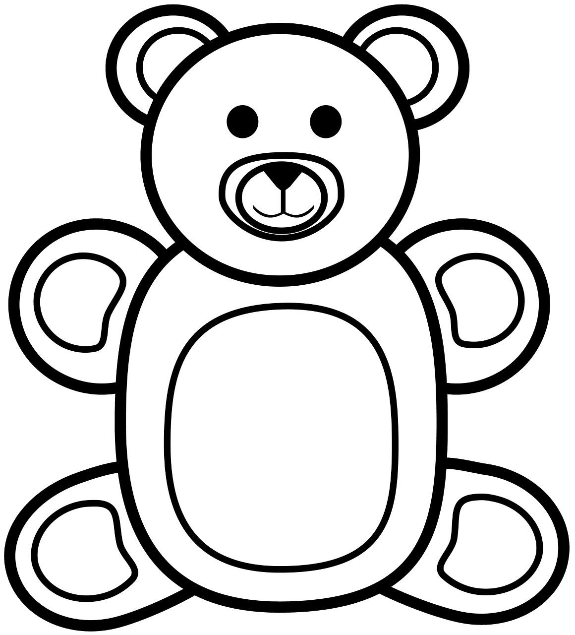 White gummy bear vector clipart images