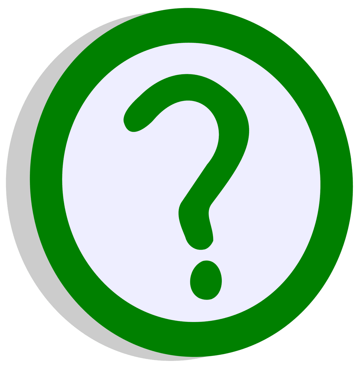 Questioning symbol question green clipart picture