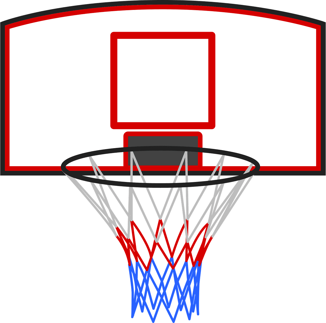 Basketball goal rim vector clipart images 6