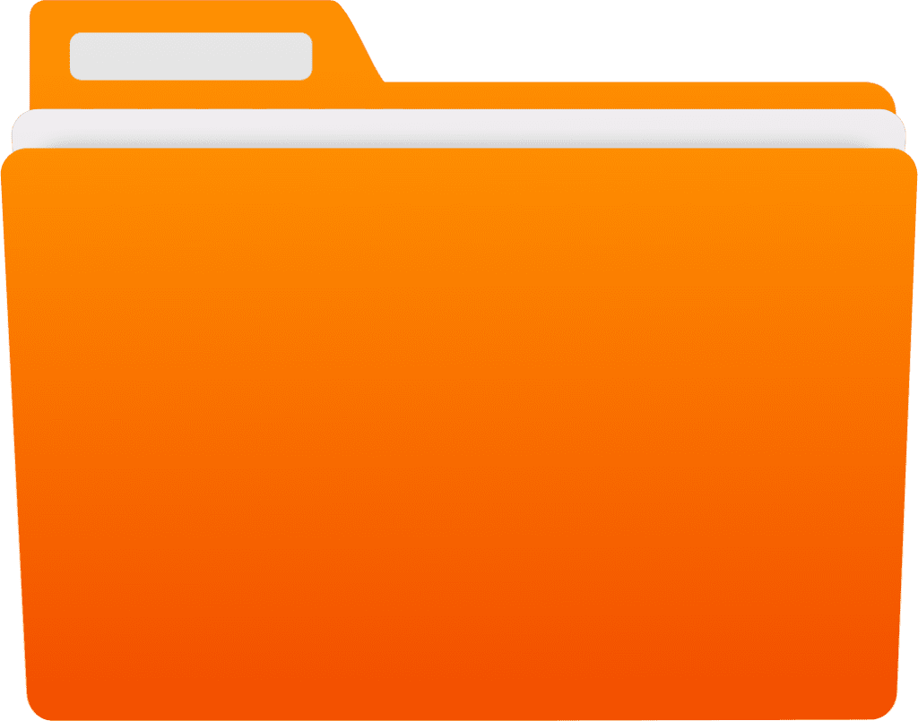 Folder color orange for clipart photo