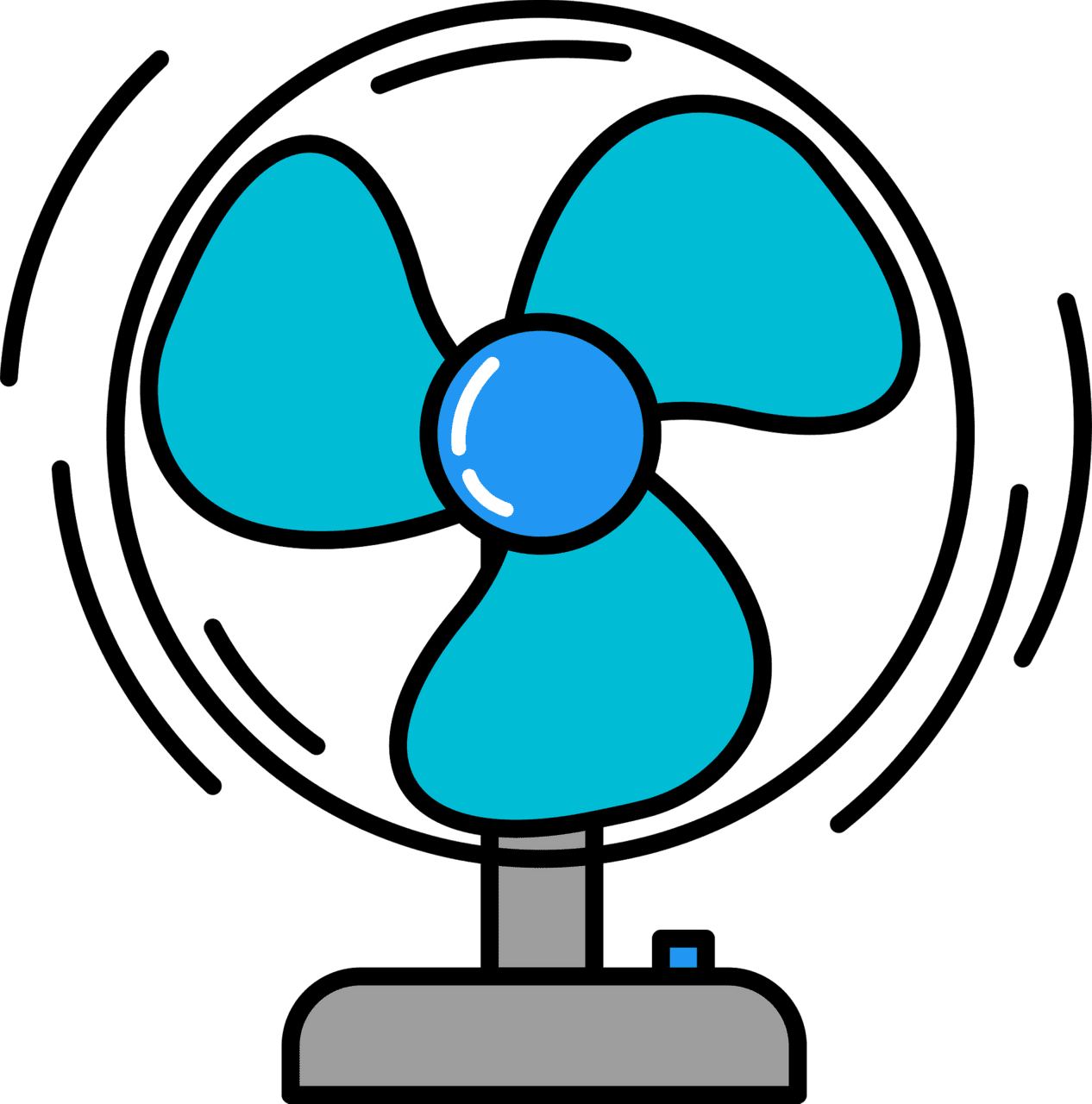 Table fan vector clipart images