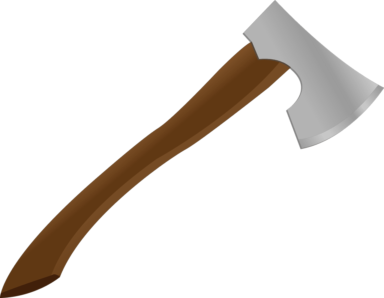 Axe cutting wood lumberjack vector graphic clipart