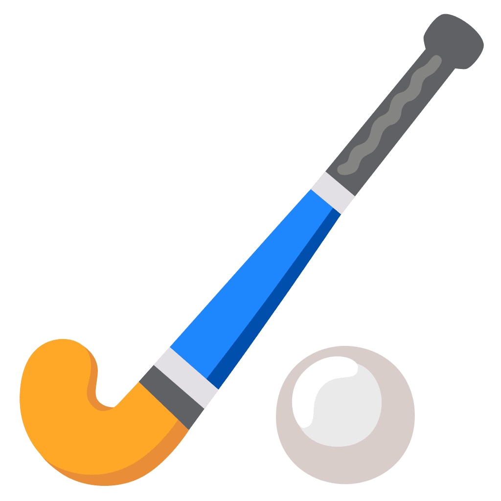 Hockey stick field emoji clipart free