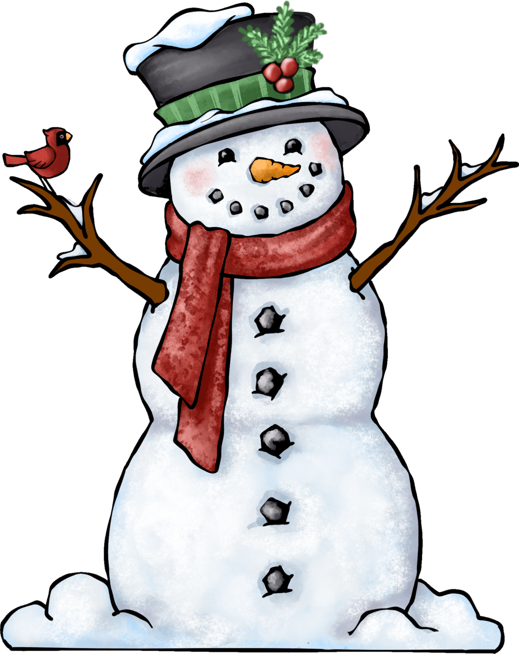 Christmas hat page clipart transparent