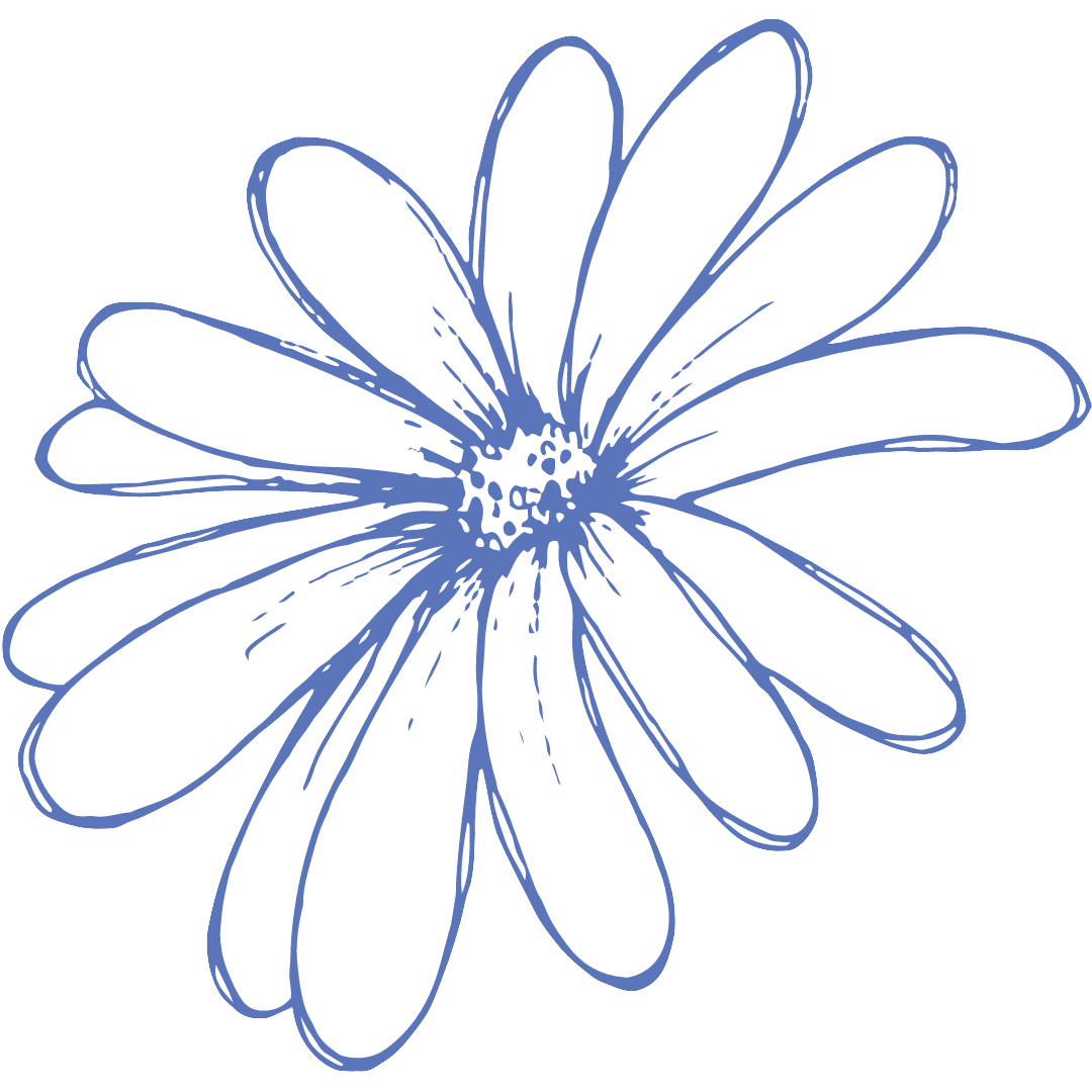 Flower outline page clipart vector