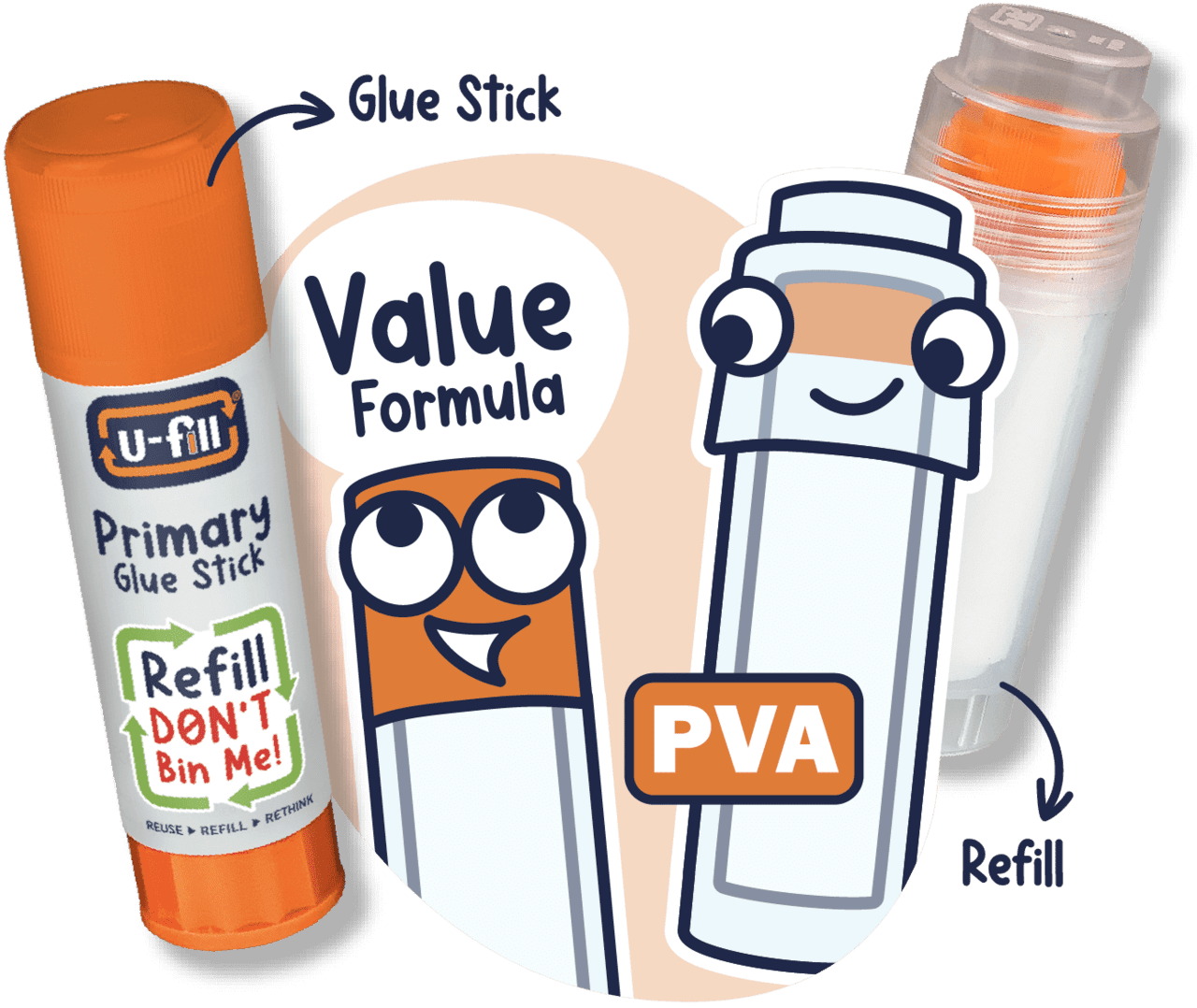 Fill primary glue stick refills learn play nexus clipart picture