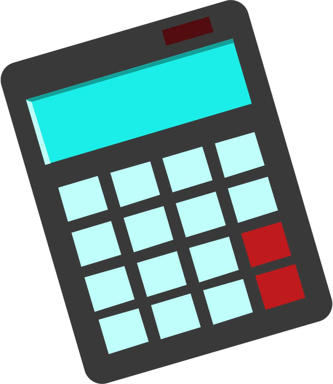 Calculator vector clipart images 8