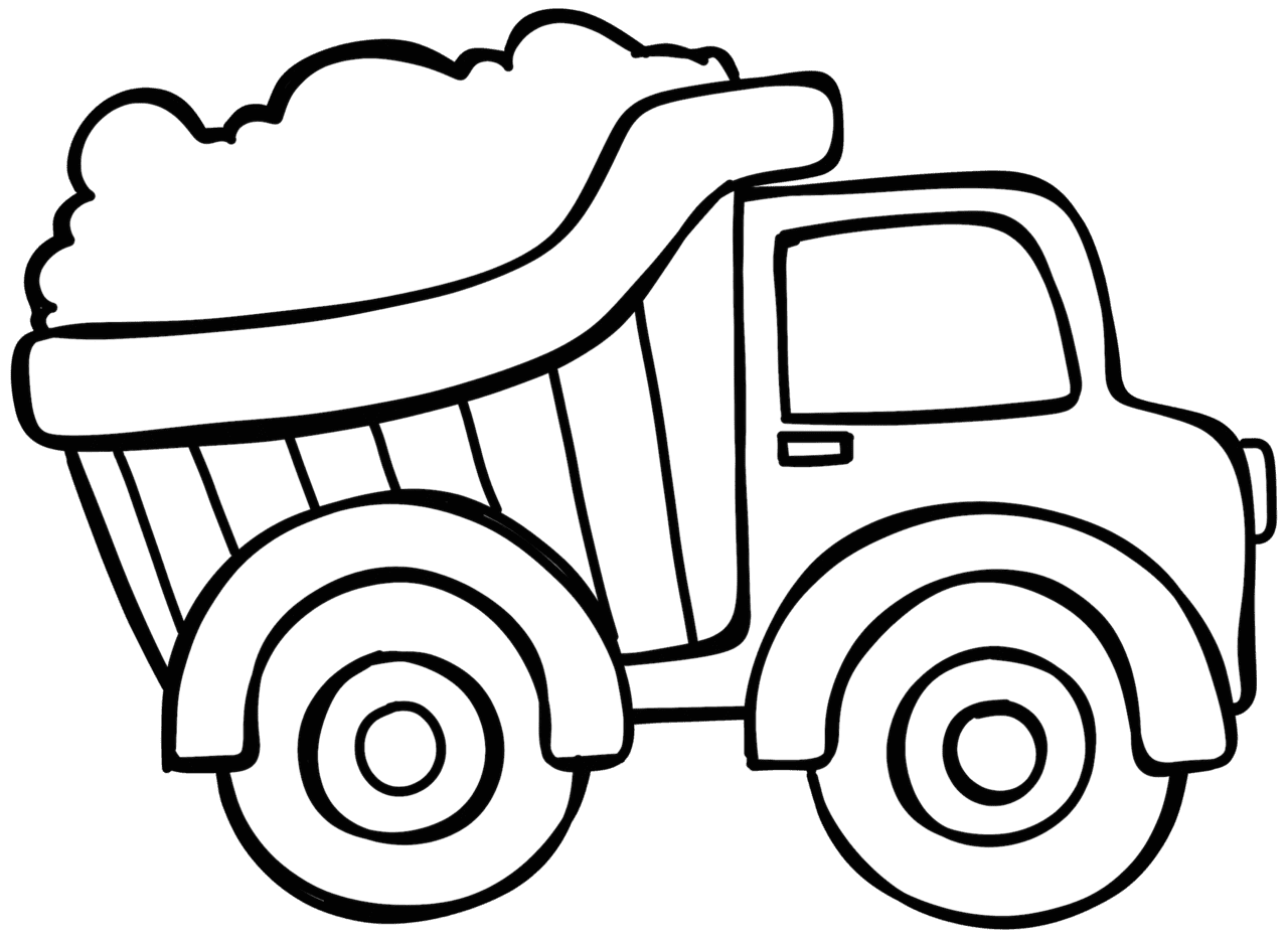 Black and white of cars how to draw dump truck clipart clip art