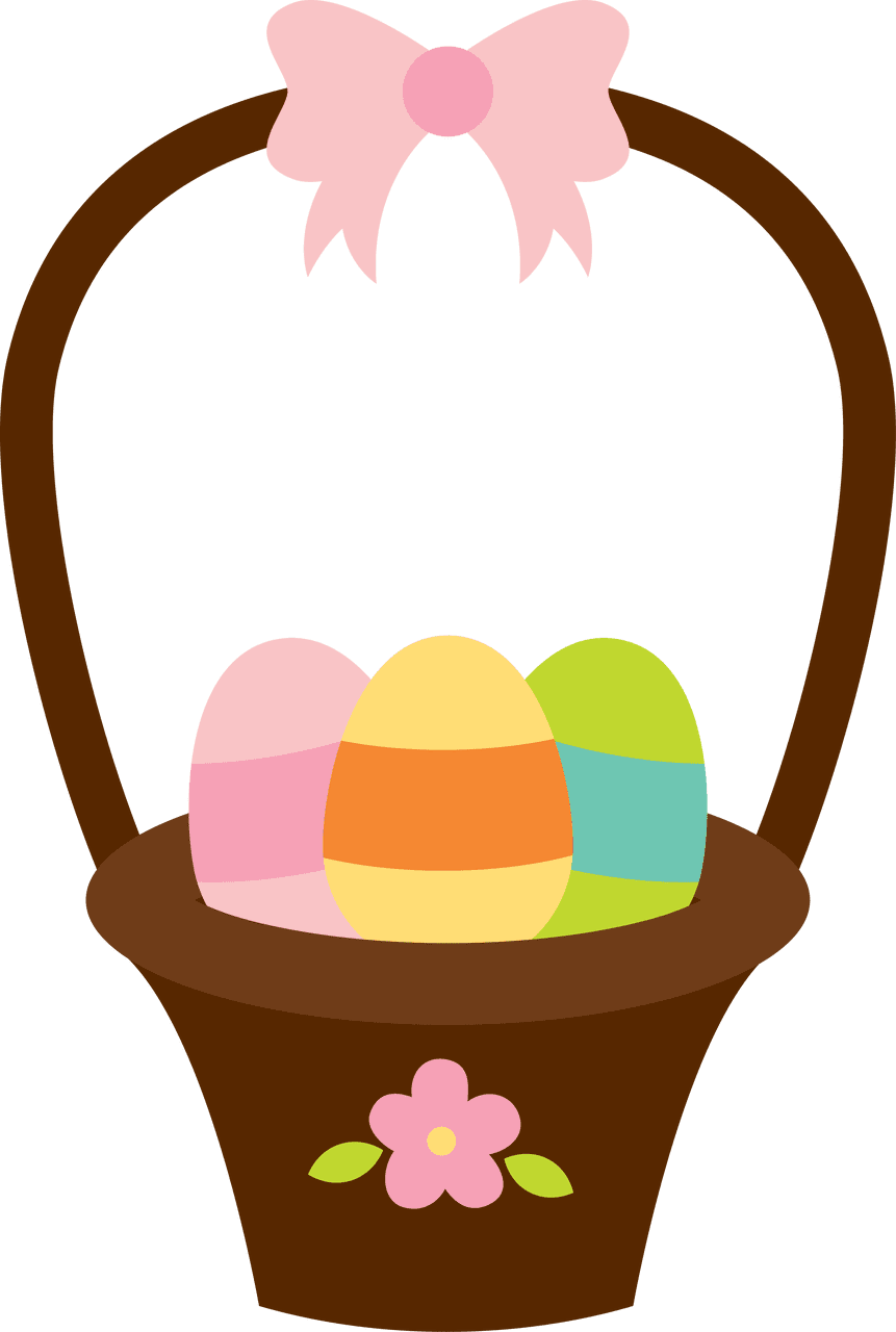 Easter basket cut clipart clip art