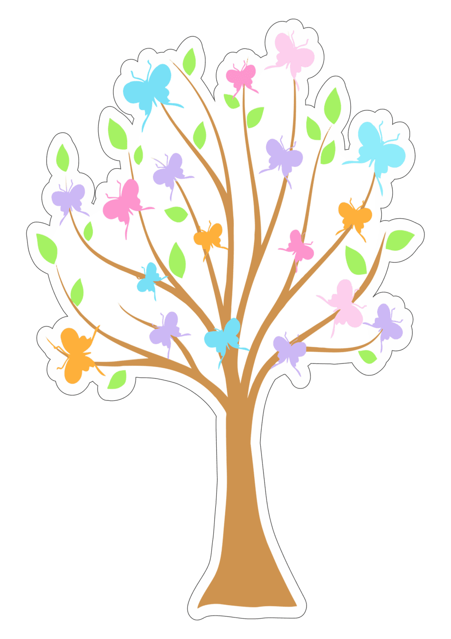 Family tree ar ore jardim encantado clipart picture