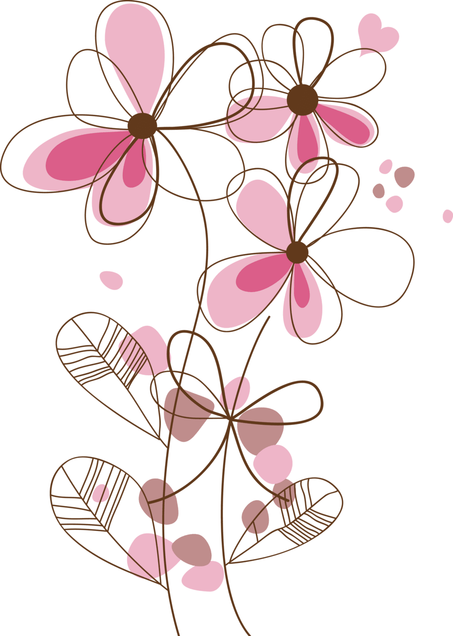 Cherry flower page clipart photo