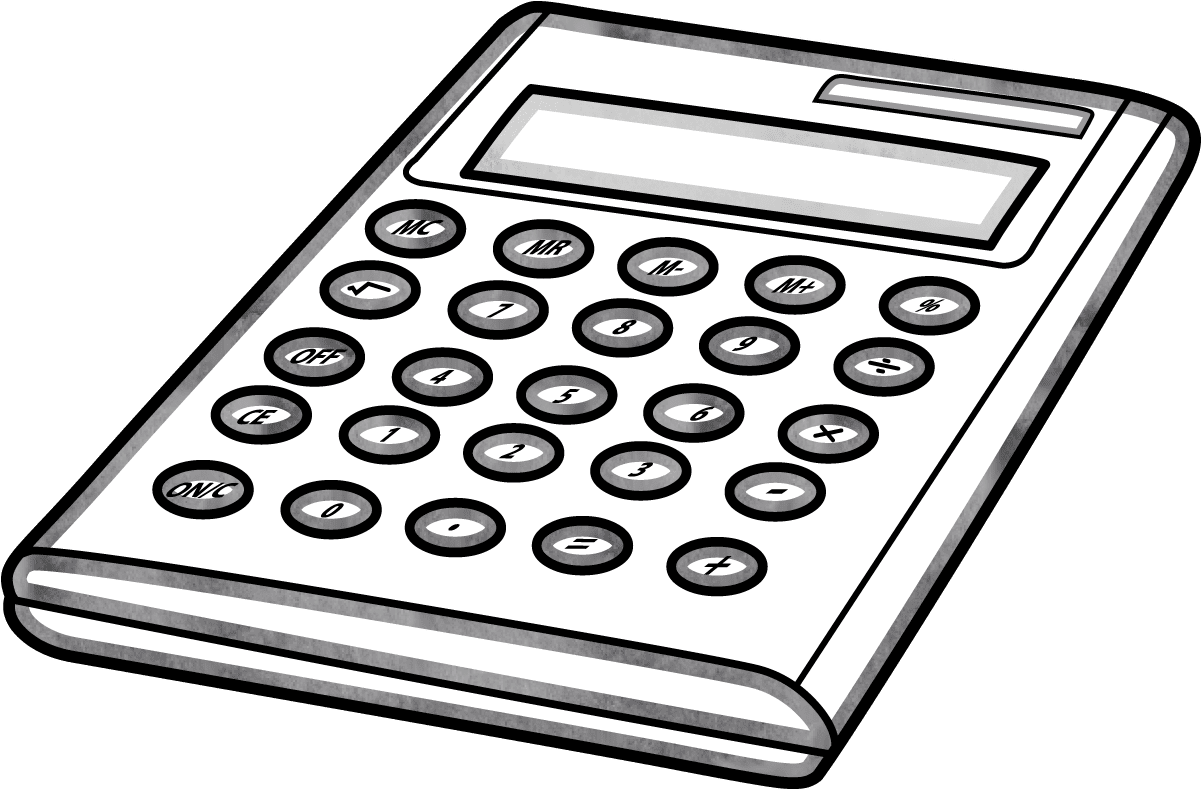 Calculator clipart outline images of image with no background