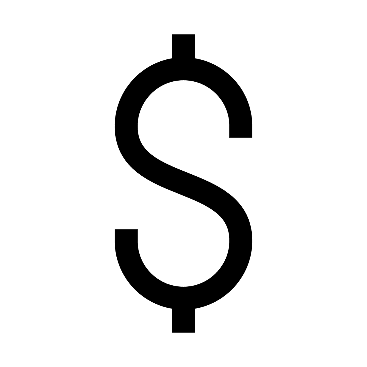 Dollar symbol sign image size clipart 4