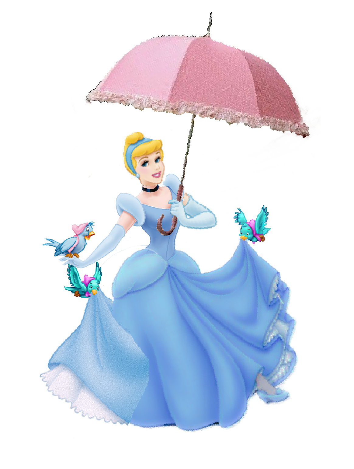 Cinderella disney tractions films feature flocks of fine feathered friends clip art clipart