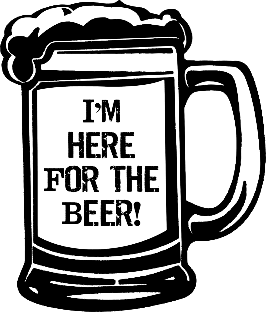 Beer mug pin page clipart transparent