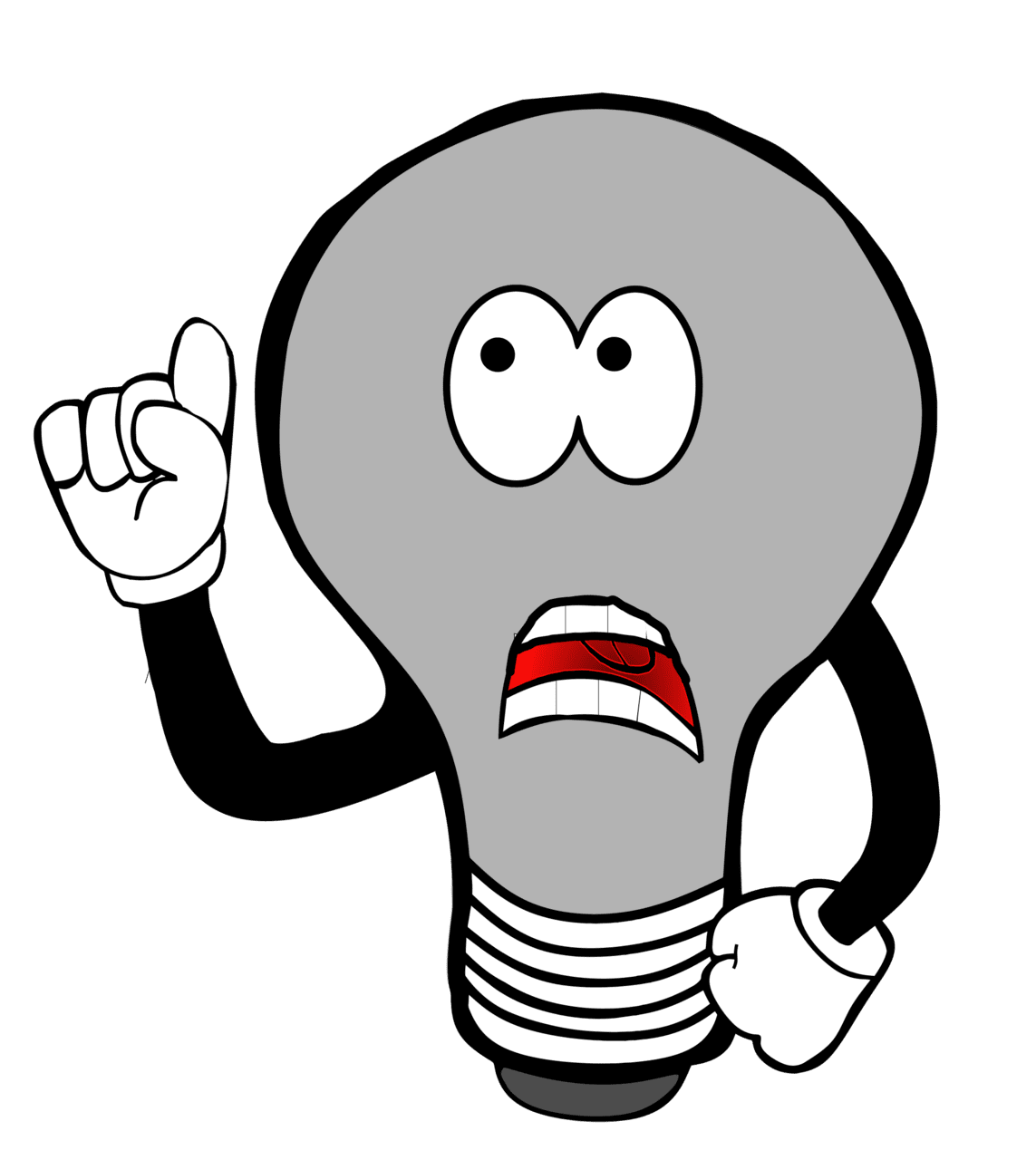 Confused idea lightbulb vector clipart image photo cc images