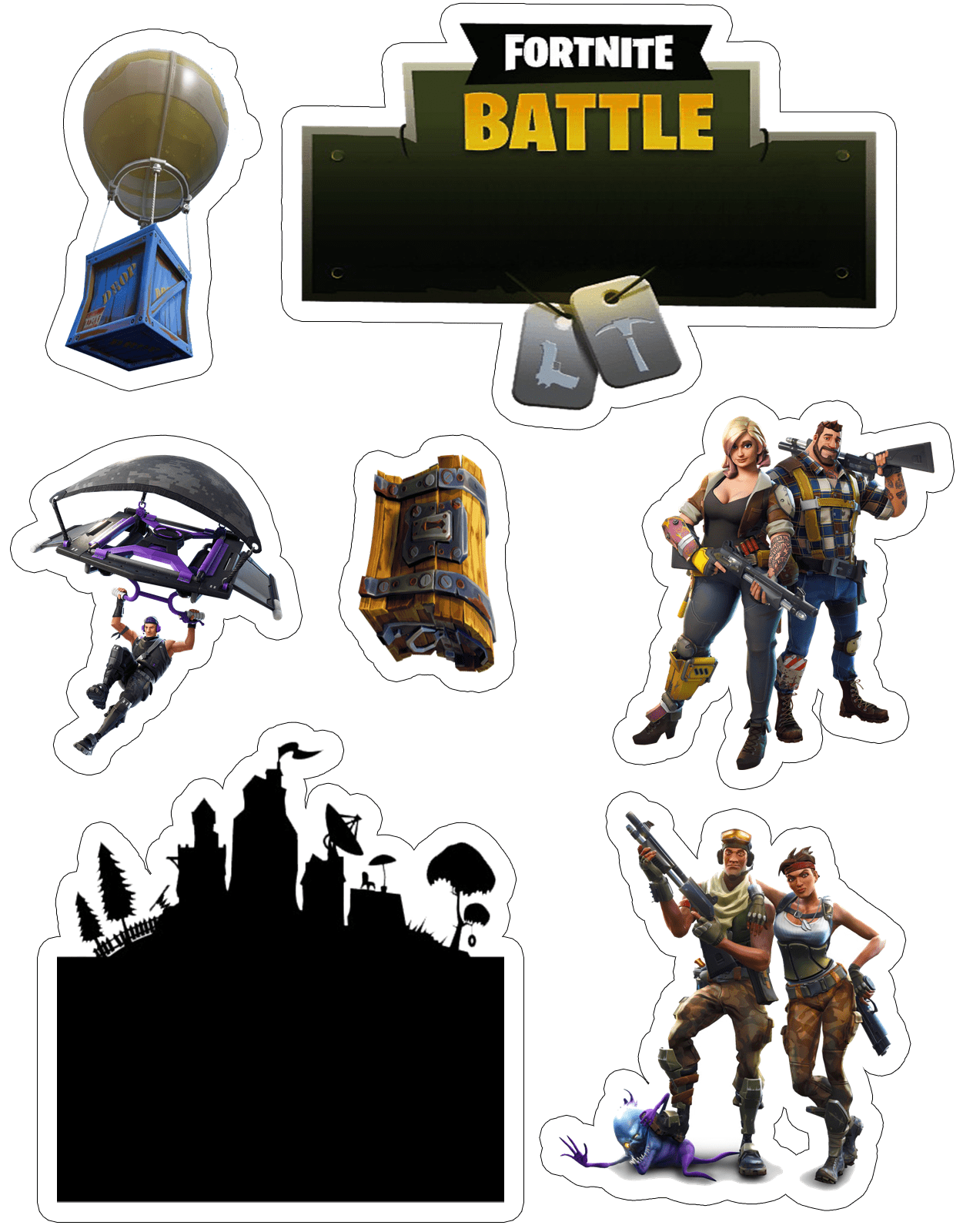 Topper fortnite clipart logo