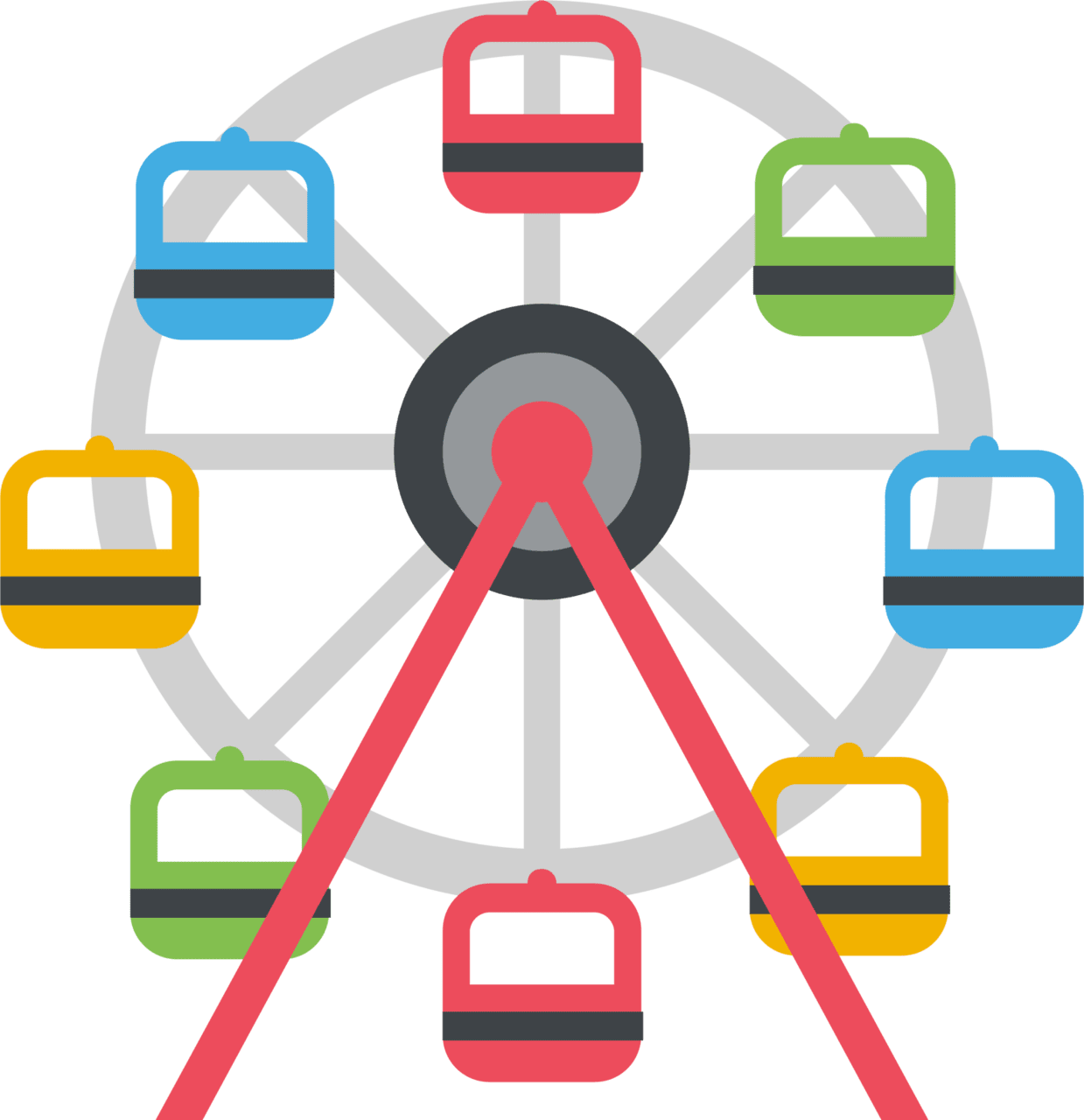 Ferris wheel emoji for clipart transparent