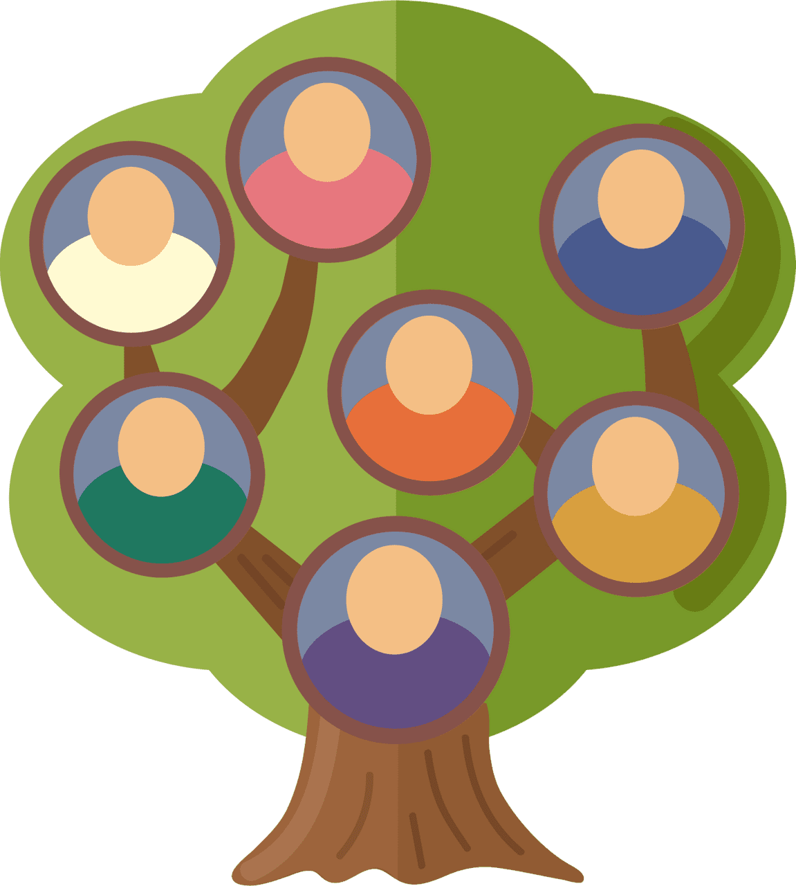 Family tree vector clipart images 2