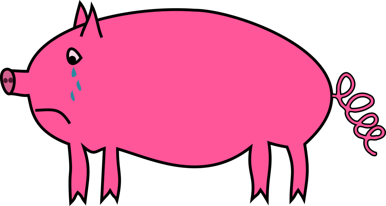 Crying pig vector clipart image photo cc images