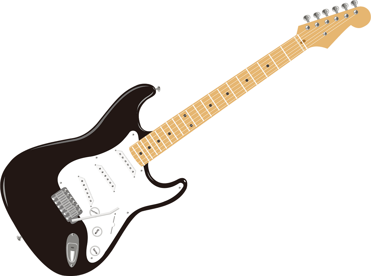 Electric guitar vector clipart images 6