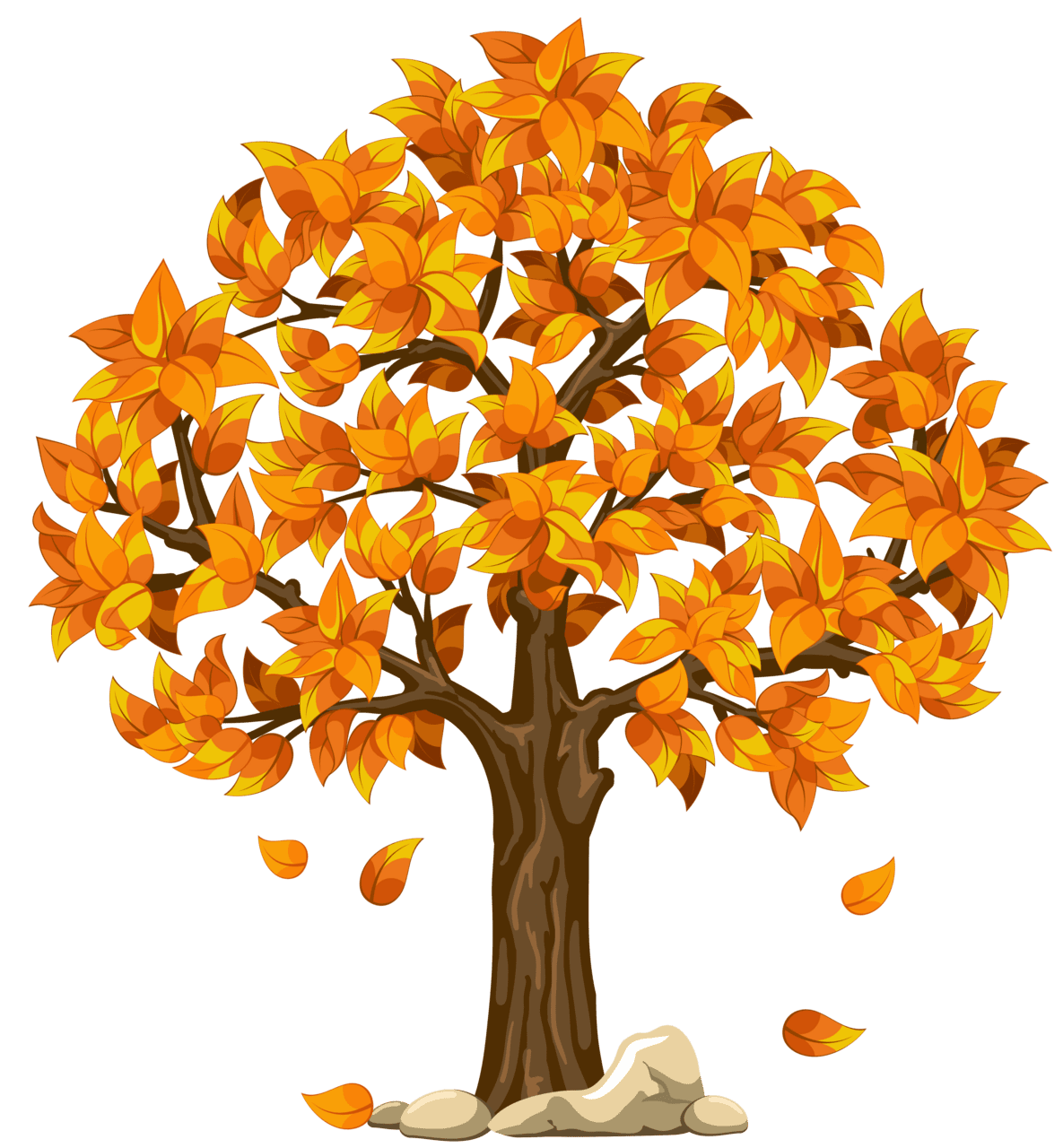 Fall tree orange clipart picture high quality images and