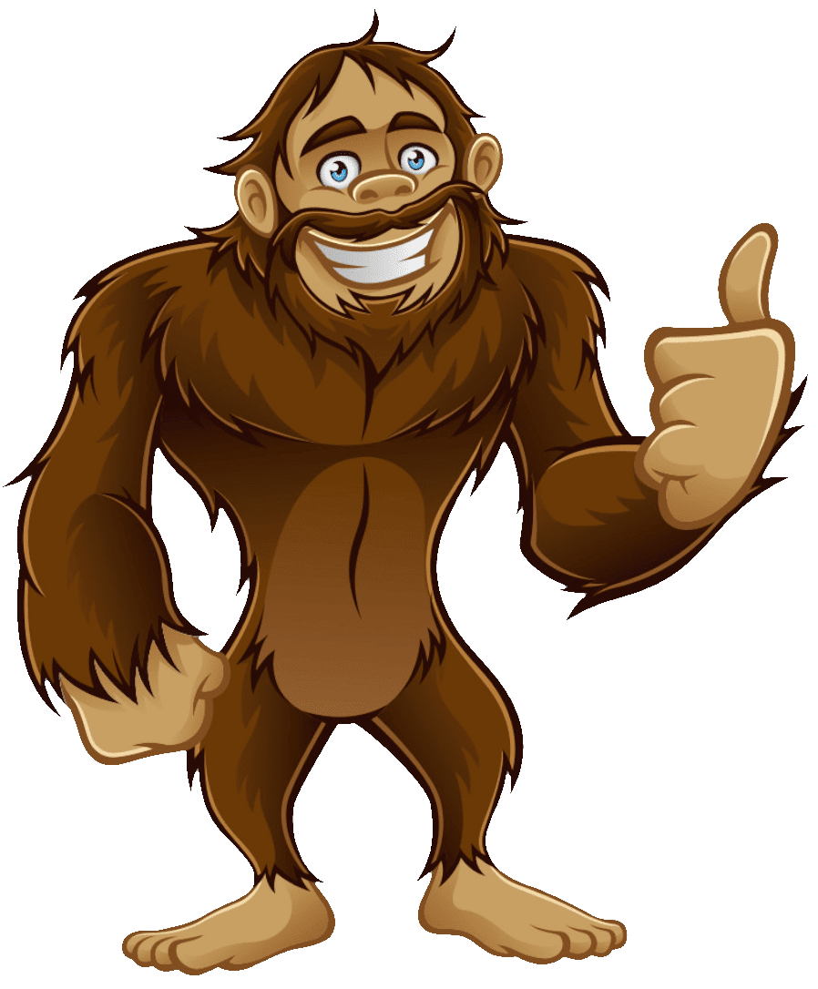 Bigfoot home sasquatch services clipart picture