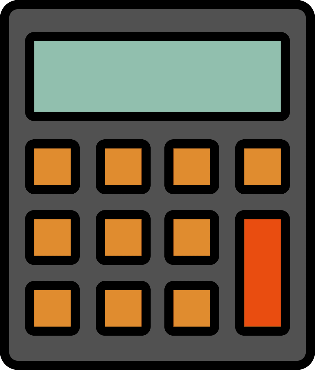 Calculator vector clipart images 4