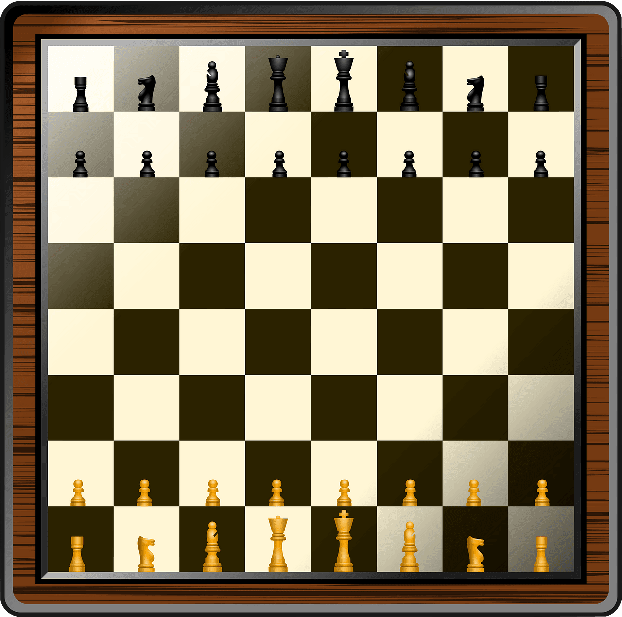 Board game fancy chess and pieces vector clipart images