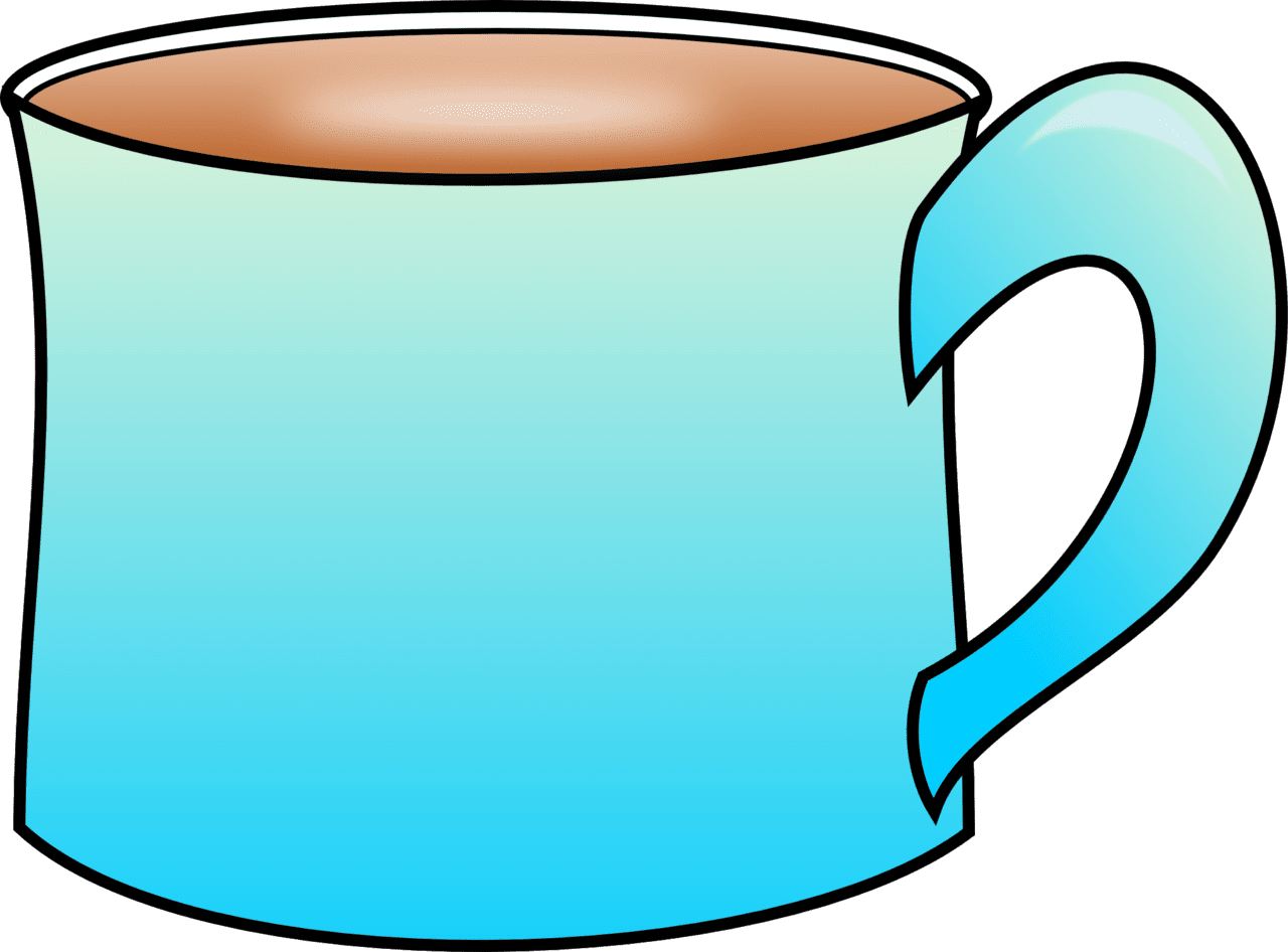 Coffee mug pin page clipart picture 2