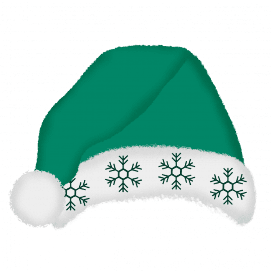 Christmas hat green xmas clipart background