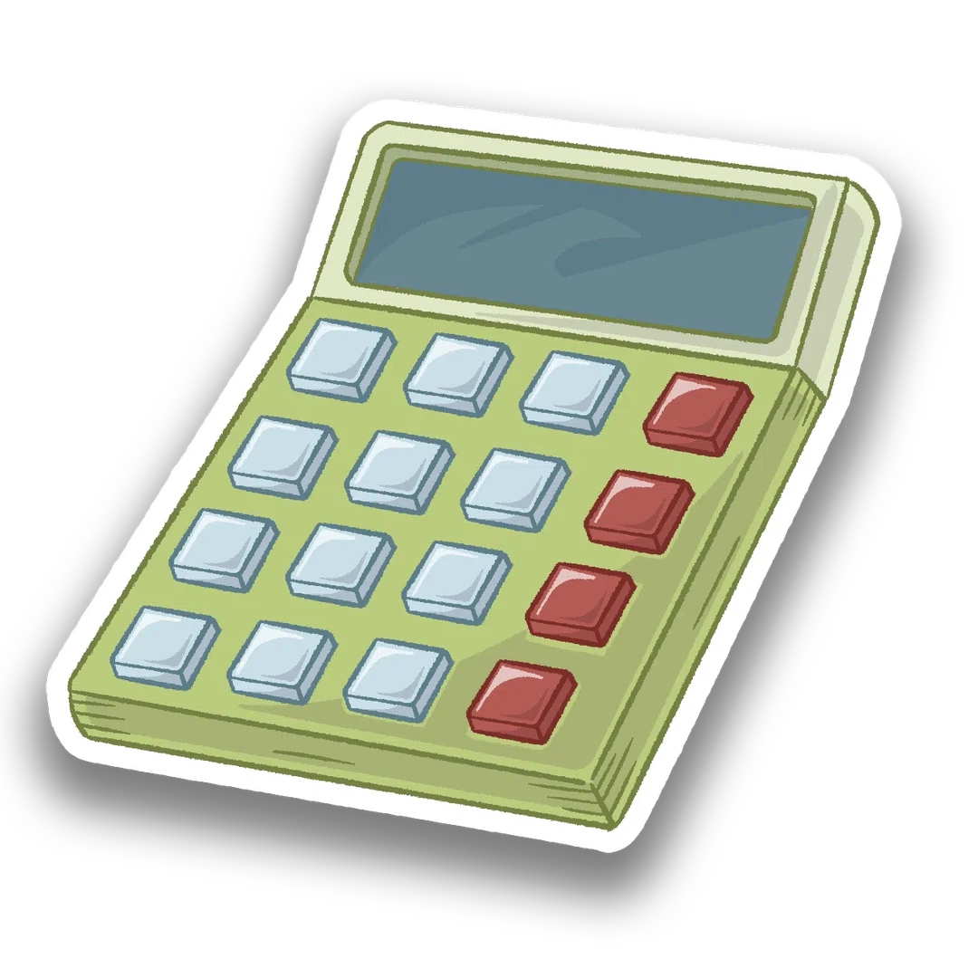 Calculator sticker clipart free