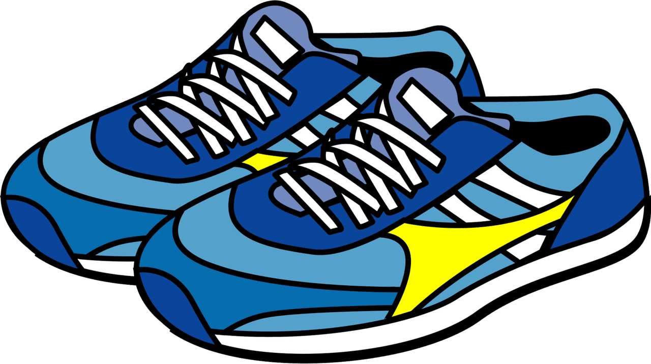 Gym shoes running shoe clipart images