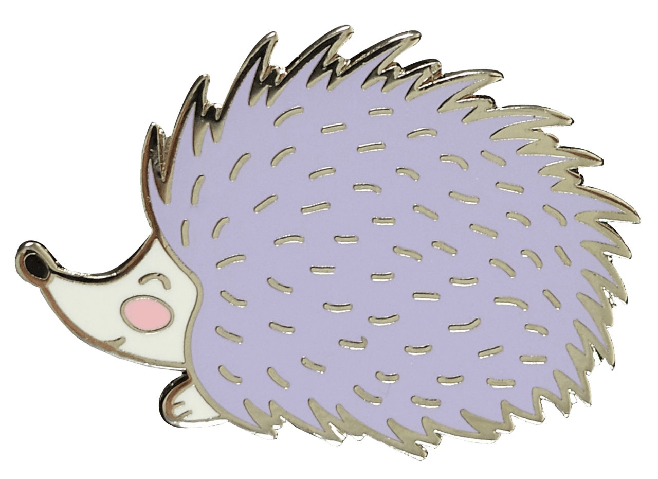 Hedgehog enamel pin peter pauper press clipart logo