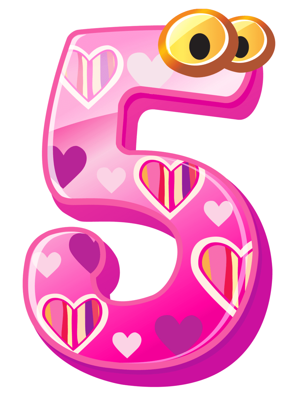 Artistic numbers cute number five clipart image high quality images and