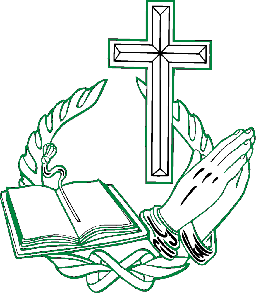 Christian praying hands bible and cross clipart free