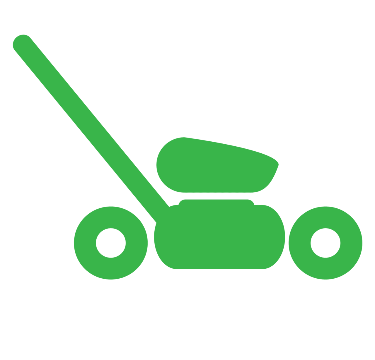 Mowing grass lawn of clipart vector